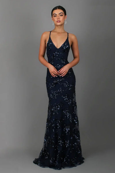 Robe élégante à paillettes pour femmes | Maxi