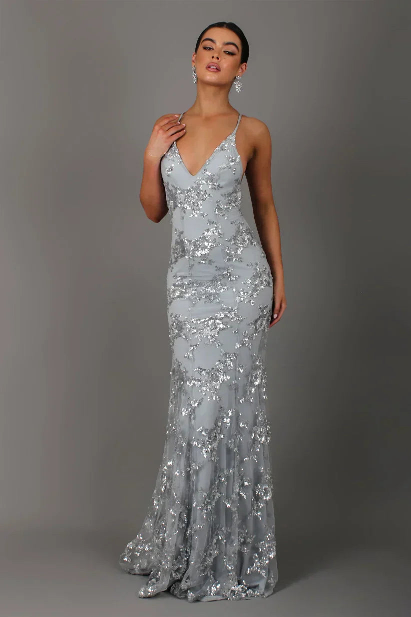 Robe élégante à paillettes pour femmes | Maxi