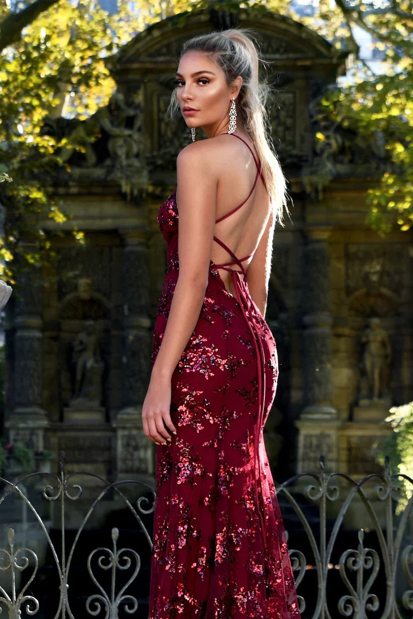 Robe élégante à paillettes pour femmes | Maxi