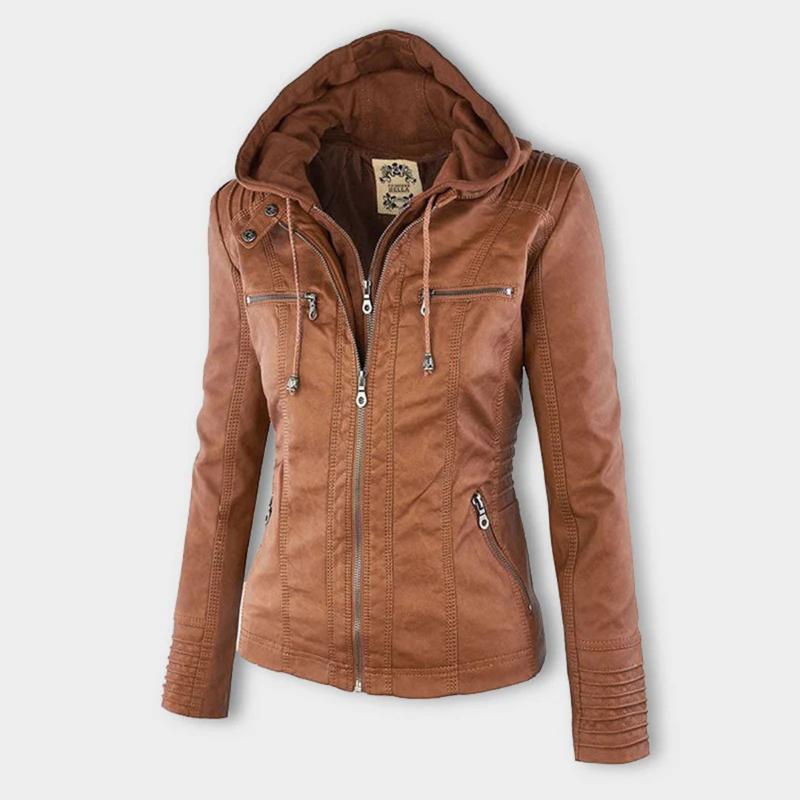 Veste de moto classique pour femme