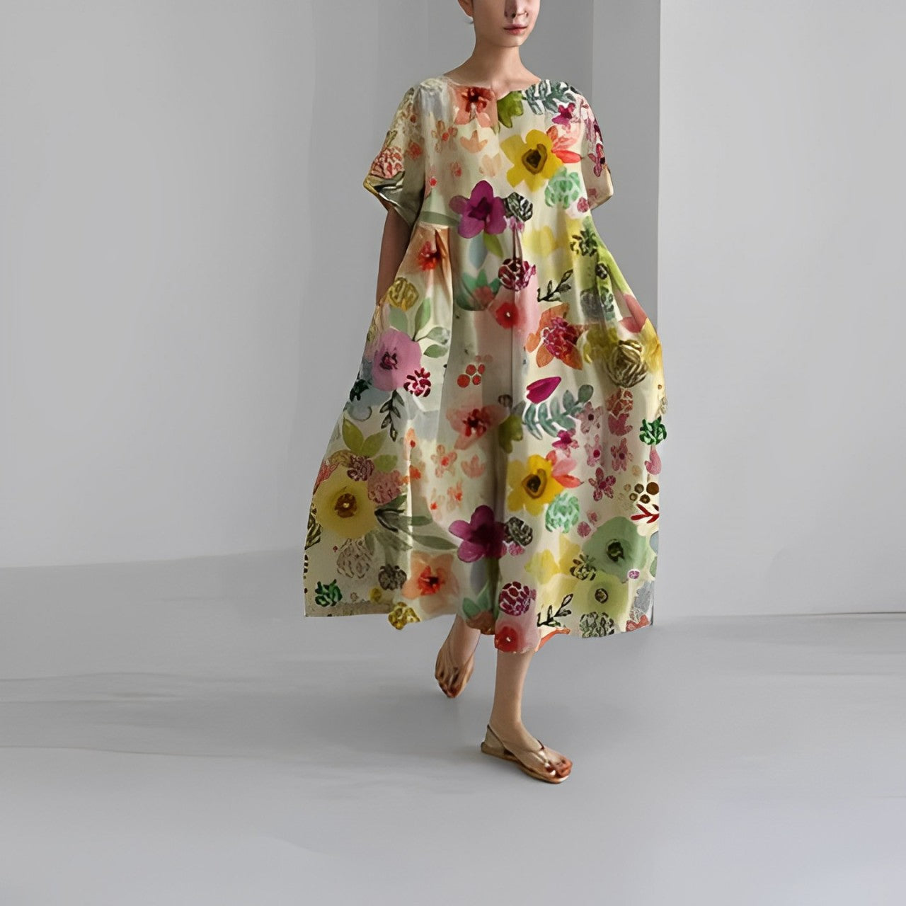 AMELIA™ – ROBE BOHÈME À FLEURS