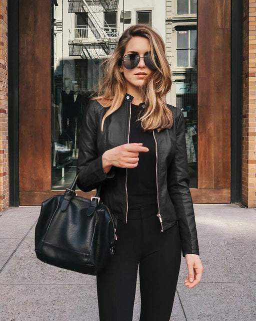 Élégante Veste en Cuir Authentique