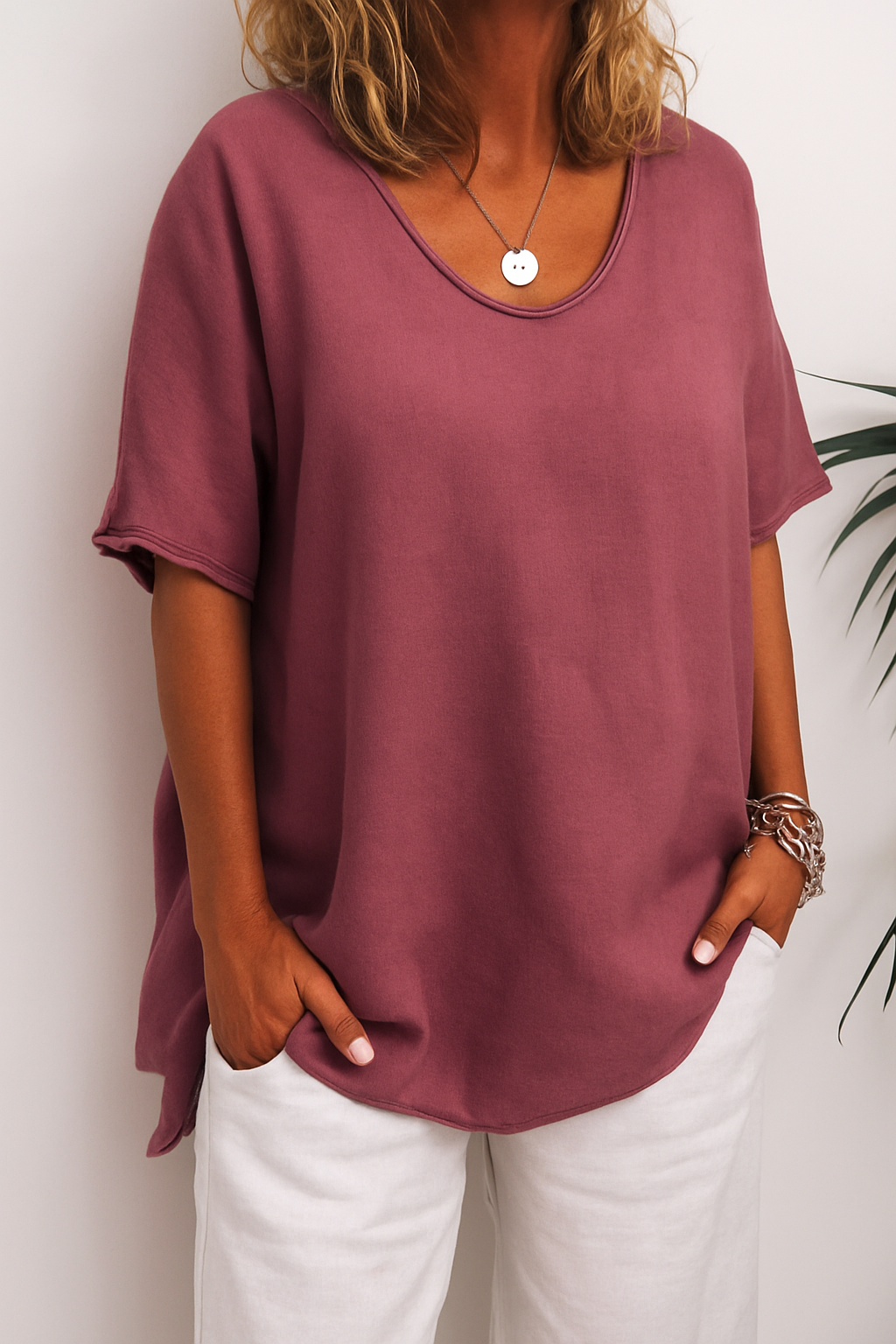 T-shirt en Lin | Élégance Sans Effort