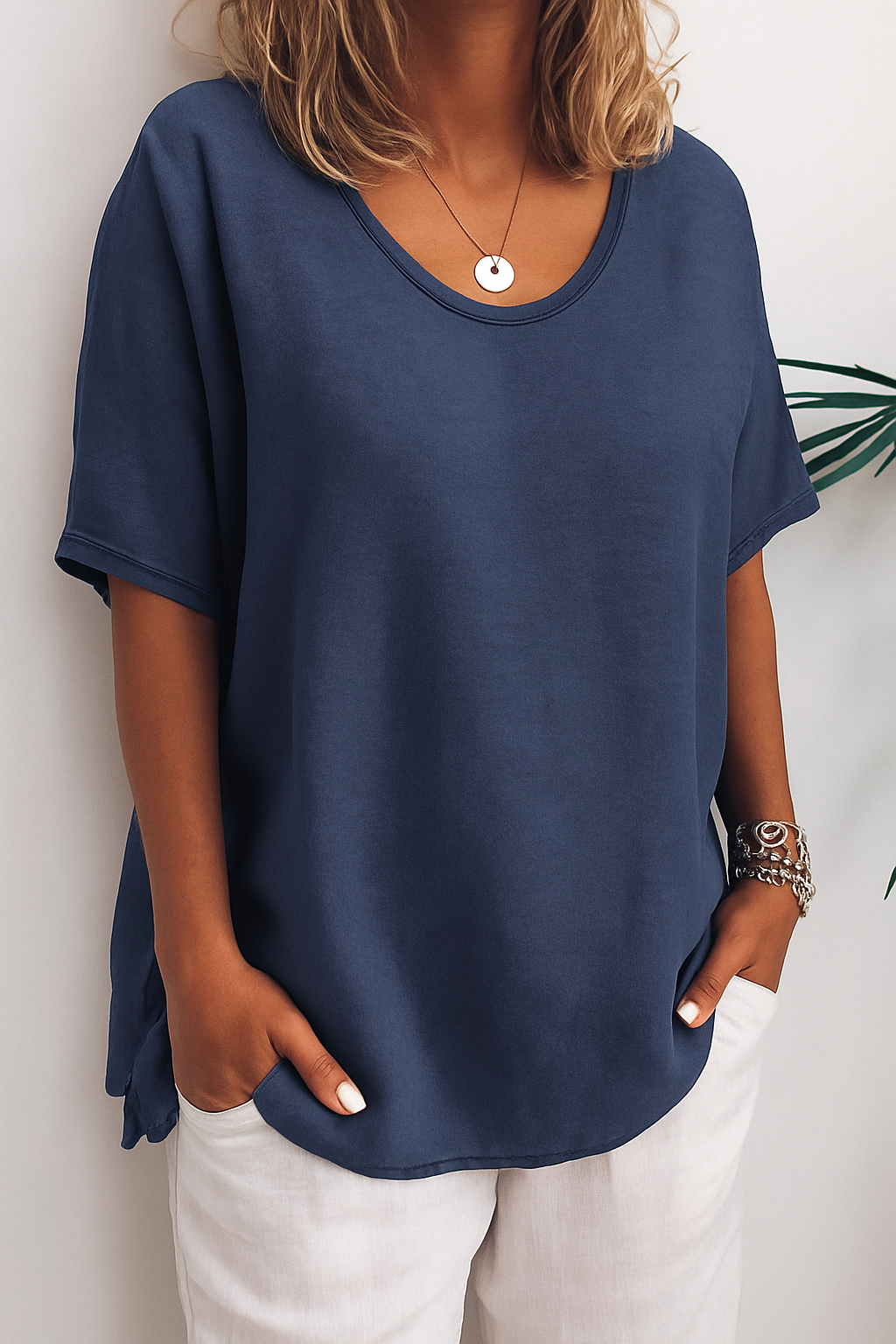 T-shirt en Lin | Élégance Sans Effort