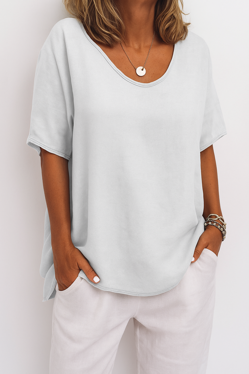 T-shirt en Lin | Élégance Sans Effort