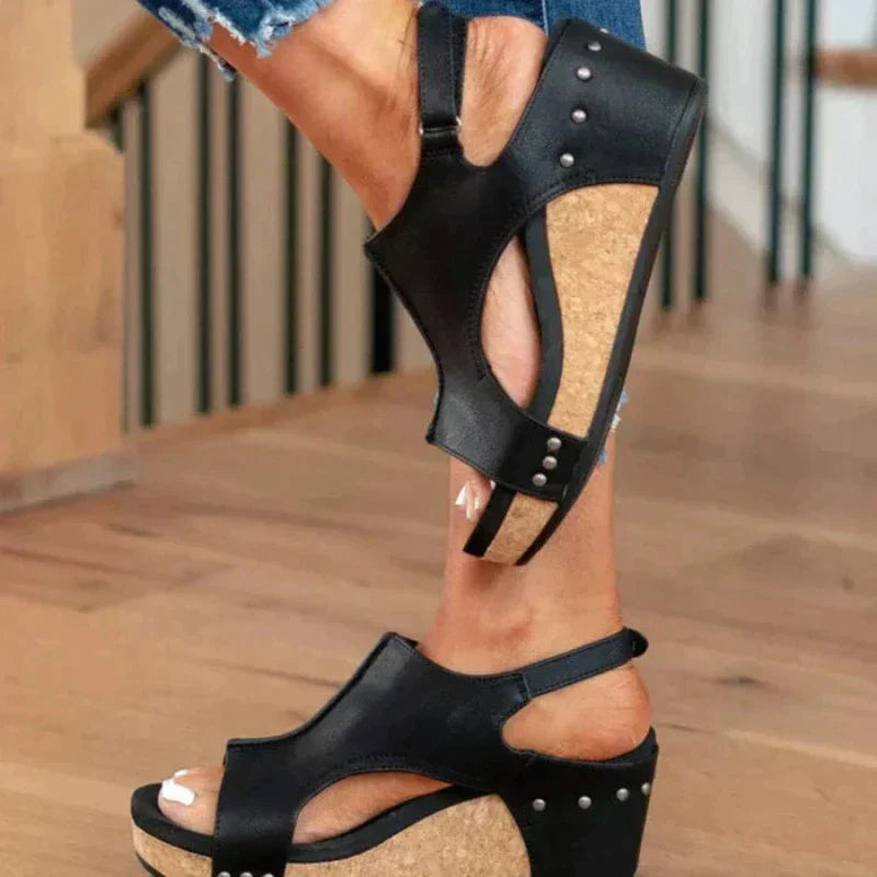 Lina | Sandales compensées pour femme