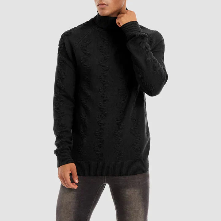 Victor Pull Homme – Col Roulé Élégant et Chaleur Intemporelle