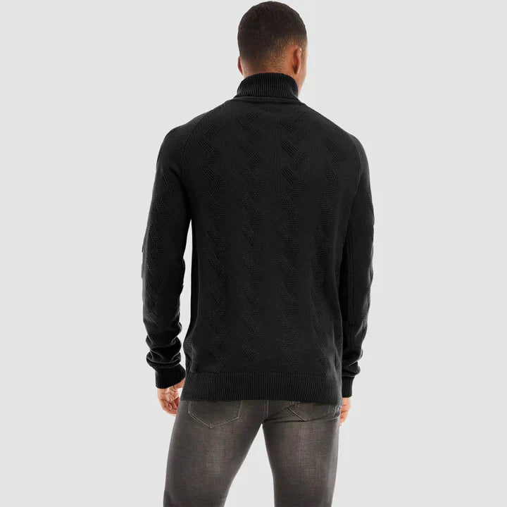 Victor Pull Homme – Col Roulé Élégant et Chaleur Intemporelle