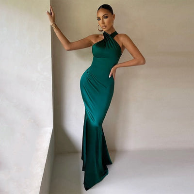 VELAVIE – Femme Robe Maxi Fluide & Raffinée au Style Intemporel