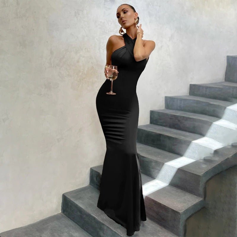 VELAVIE – Femme Robe Maxi Fluide & Raffinée au Style Intemporel