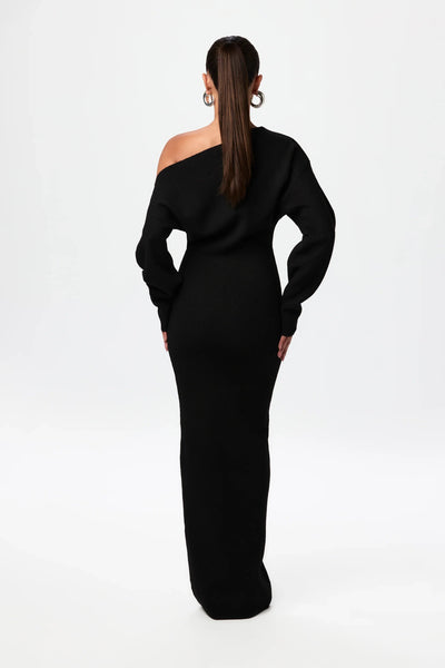 Robe Pull à Épaules Dénudées