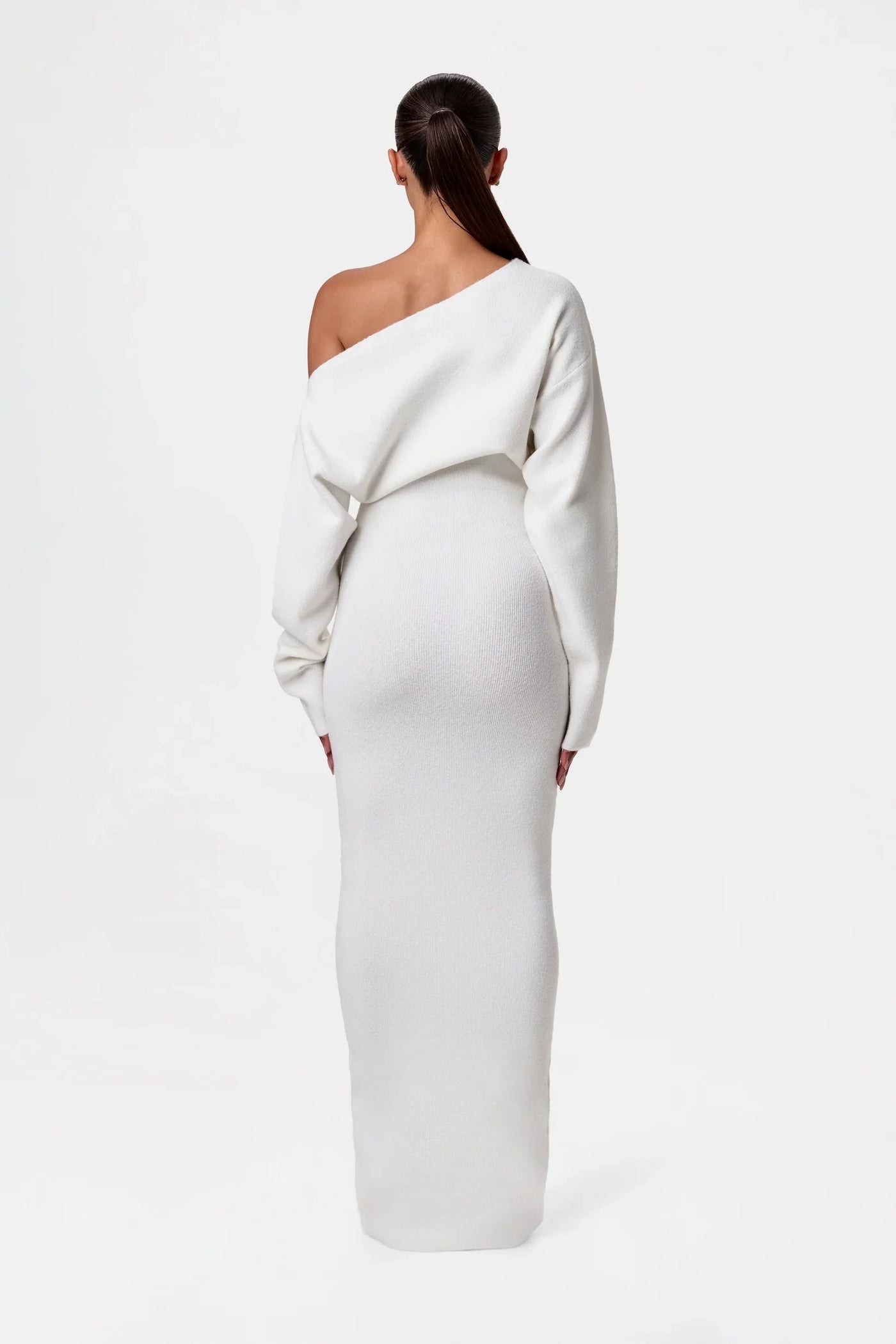 Robe Pull à Épaules Dénudées