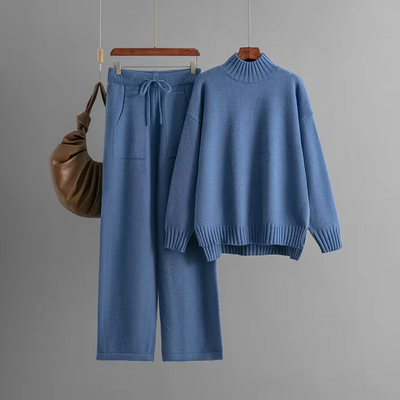 Ylenia™ - Ensemble élégant composé d'une chemise à manches longues et d'un pantalon fuselé.