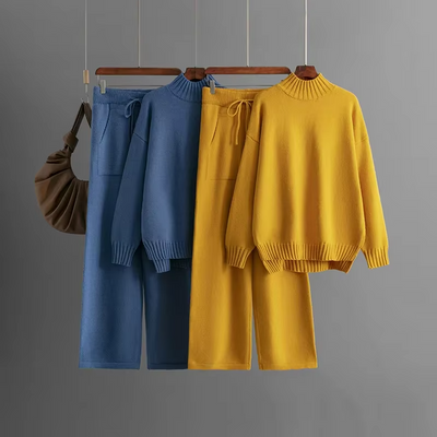 Ylenia™ - Ensemble élégant composé d'une chemise à manches longues et d'un pantalon fuselé.