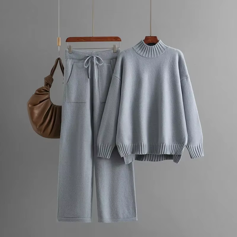 Ylenia™ - Ensemble élégant composé d'une chemise à manches longues et d'un pantalon fuselé.