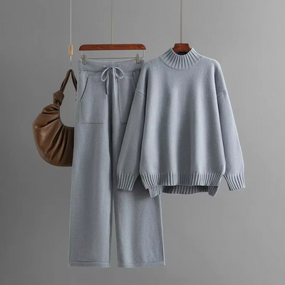Ylenia™ - Ensemble élégant composé d'une chemise à manches longues et d'un pantalon fuselé.