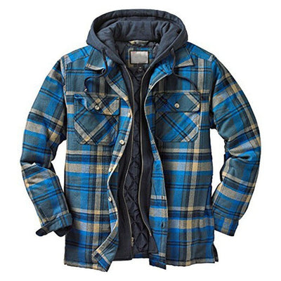 Veste en flanelle à capuche
