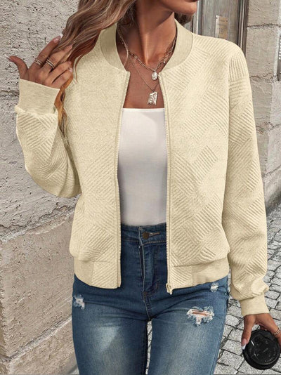 Doretta – Veste bomber structurée avec fermeture éclair