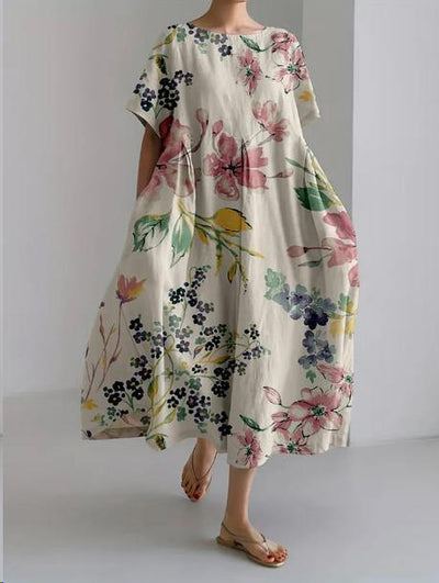 Pepper | Robe décontractée à imprimé floral avec coupe ample pour femmes