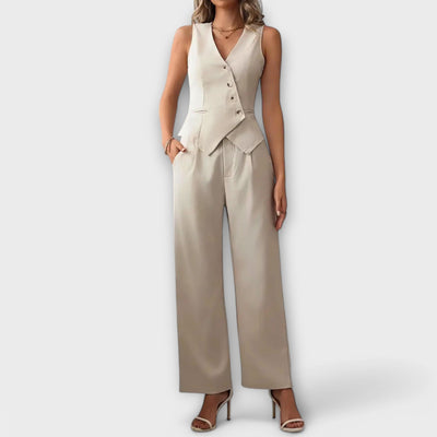 Gilet sans manches et Pantalon en Ensemble