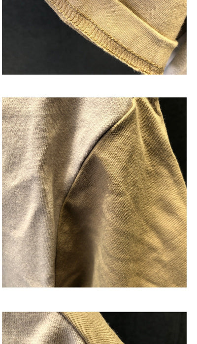 T-shirt basique en coton pour hommes avec imprimé minimaliste de style urbain - Damián