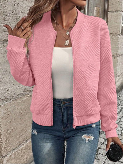 Doretta – Veste bomber structurée avec fermeture éclair