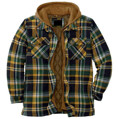 Veste en flanelle à capuche