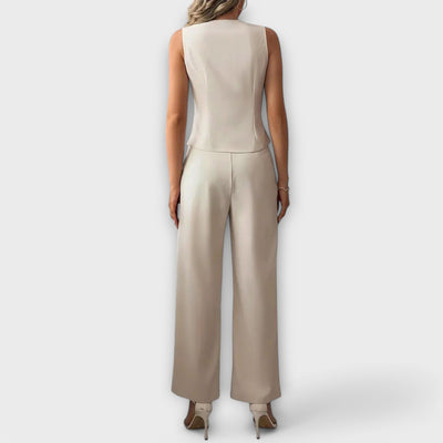 Gilet sans manches et Pantalon en Ensemble