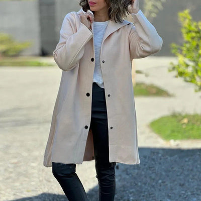Tamara| Veste à capuche à poitrine simple pour femmes