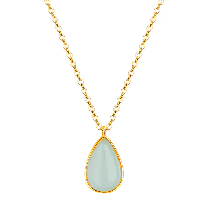 Collier goutte en pierre de lune