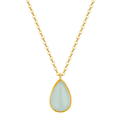 Collier goutte en pierre de lune