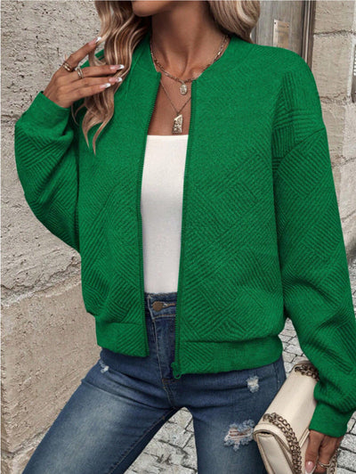 Doretta – Veste bomber structurée avec fermeture éclair