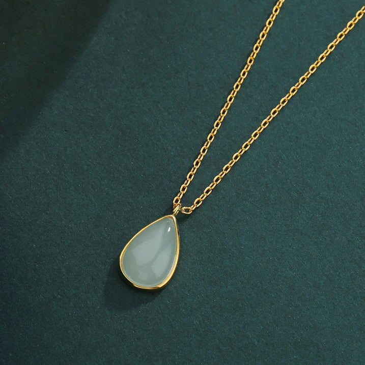 Collier goutte en pierre de lune