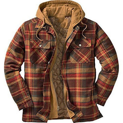 Veste en flanelle à capuche