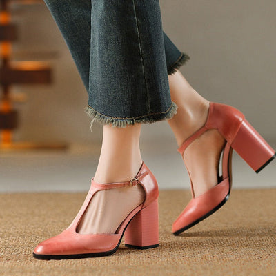 Talons mary jane rétro pour femmes - Mireille