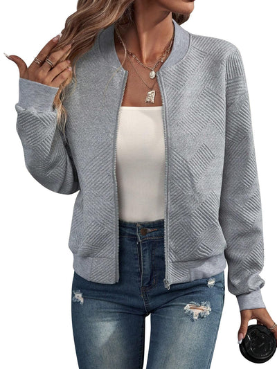 Doretta – Veste bomber structurée avec fermeture éclair