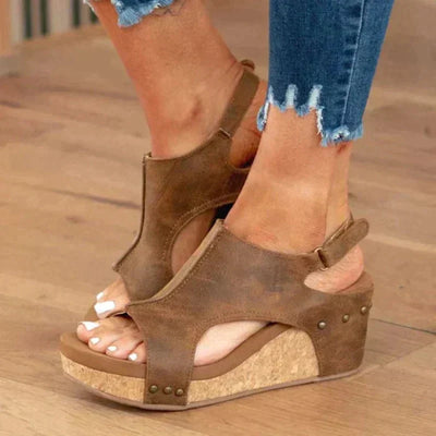 Lina | Sandales compensées pour femme