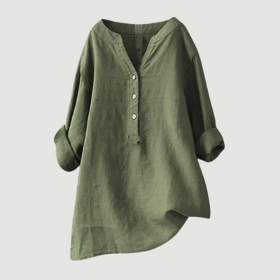 Freja – Chemise en lin légère et confortable avec boutons
