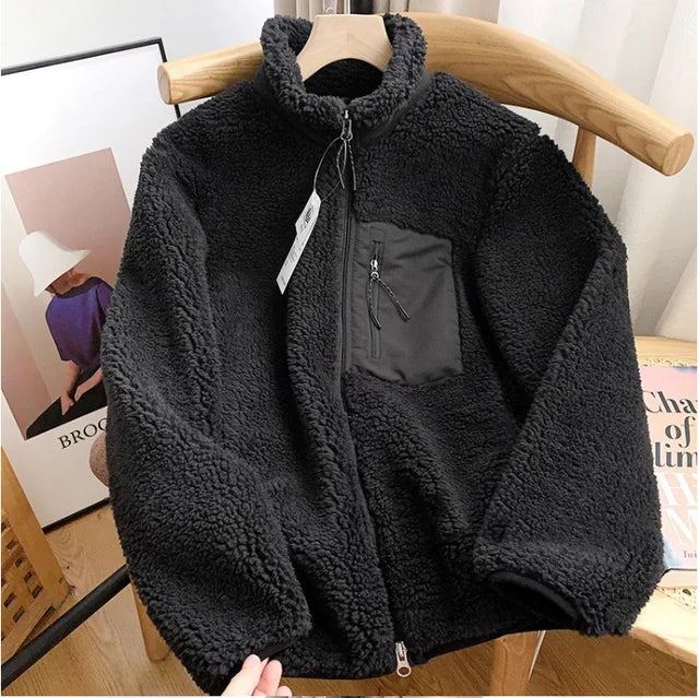 Lorenza - Veste d'hiver effet nounours pour femme