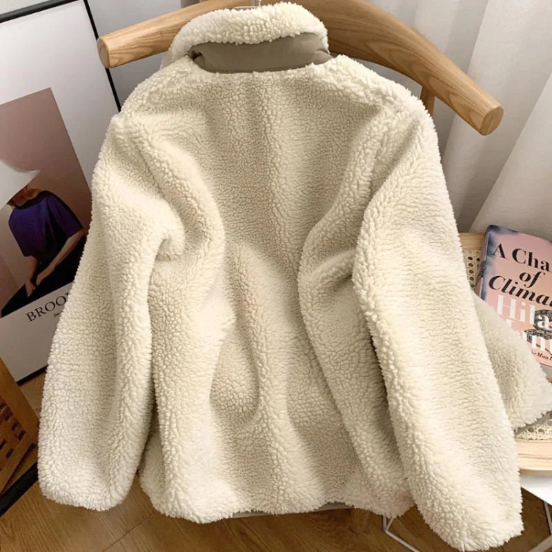 Lorenza - Veste d'hiver effet nounours pour femme