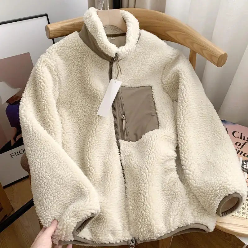 Lorenza - Veste d'hiver effet nounours pour femme