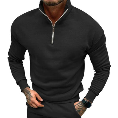 Rassell | Pull Demi-Zip au Design Contemporain pour Hommes