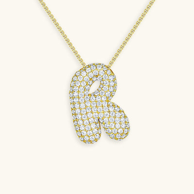 Collier Initiale Diamant – Bubble