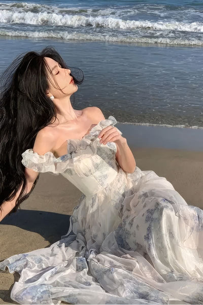 Amaya – Robe Longue Bohème Dentelle Cérémonie