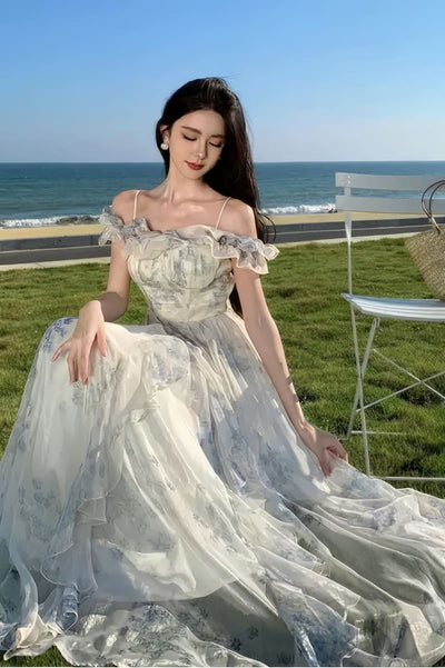 Amaya – Robe Longue Bohème Dentelle Cérémonie