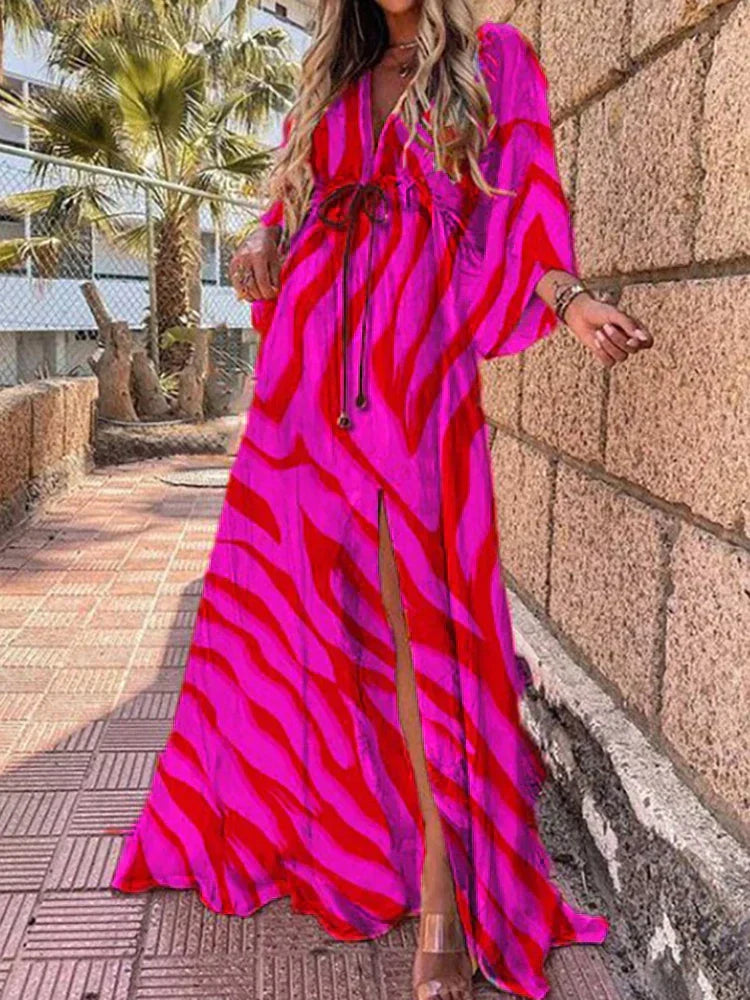 Amelie | Robe d'été de plage pour femme | Maxi