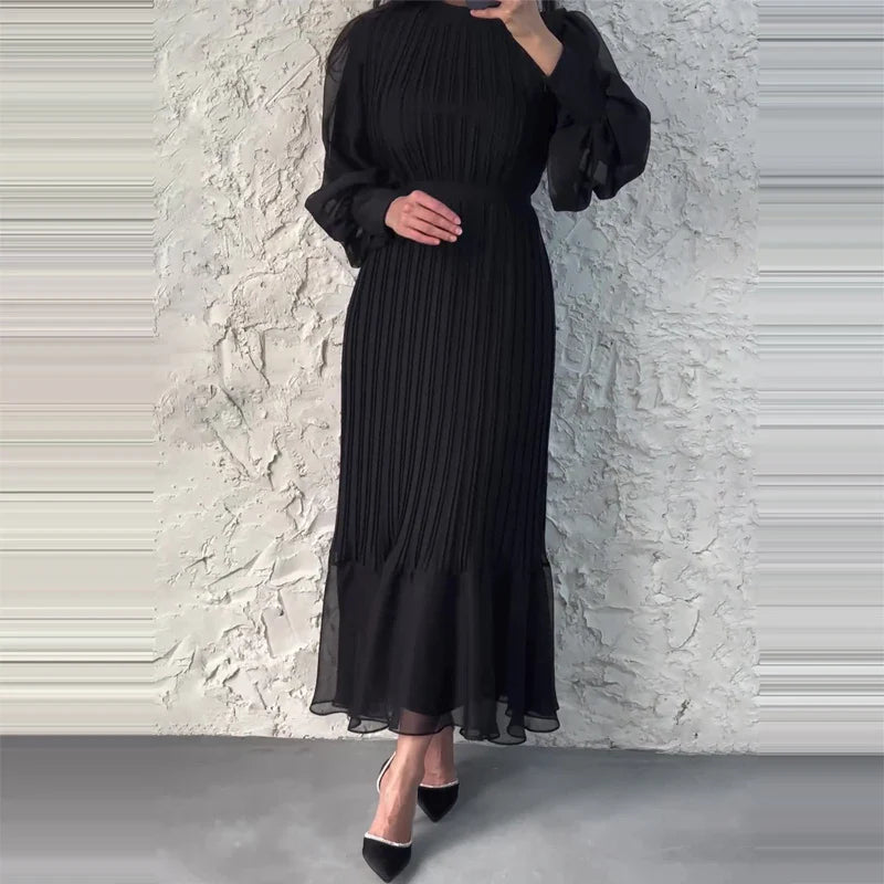 Alisa - Robe Plissée Elégante et Intemporelle