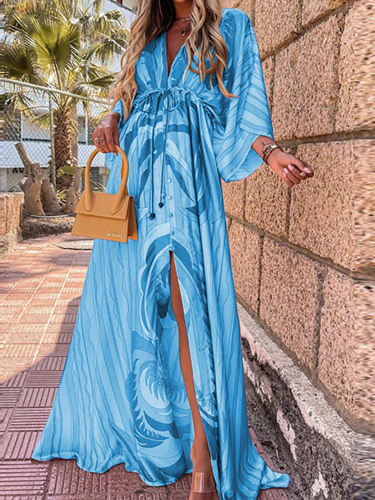 Amelie | Robe d'été de plage pour femme | Maxi
