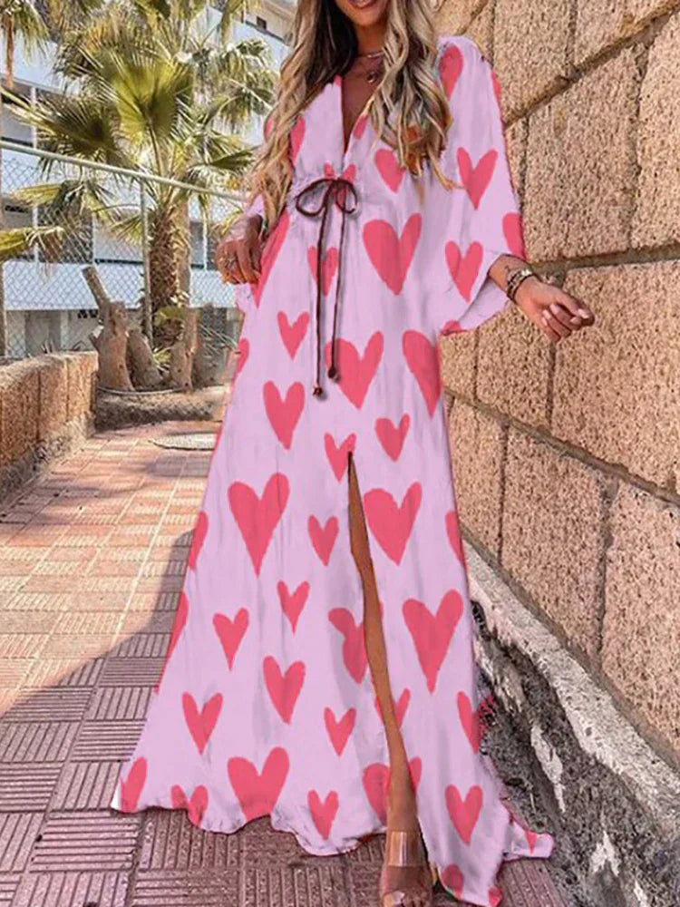 Amelie | Robe d'été de plage pour femme | Maxi