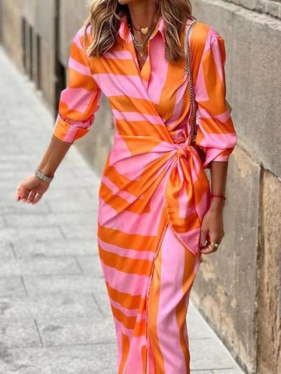 AtelierdeRocheParis™ | Robe portefeuille imprimée